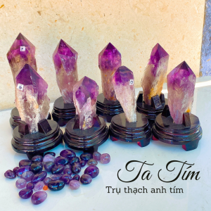 Trụ tinh thể thạch anh tím